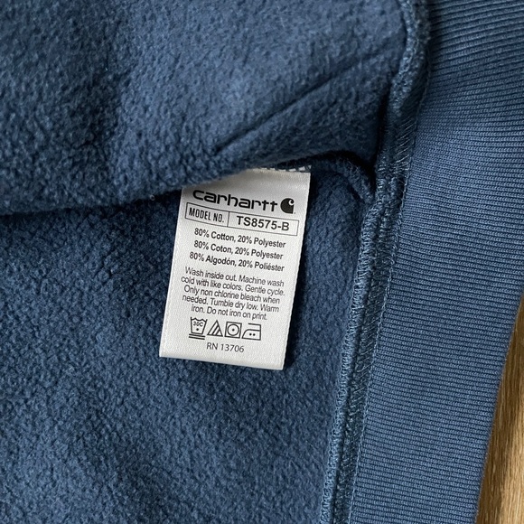 Carhartt Boys' Long-Sleeve Full-Zip Hooded Sweatshirt - Picture 4 of 9